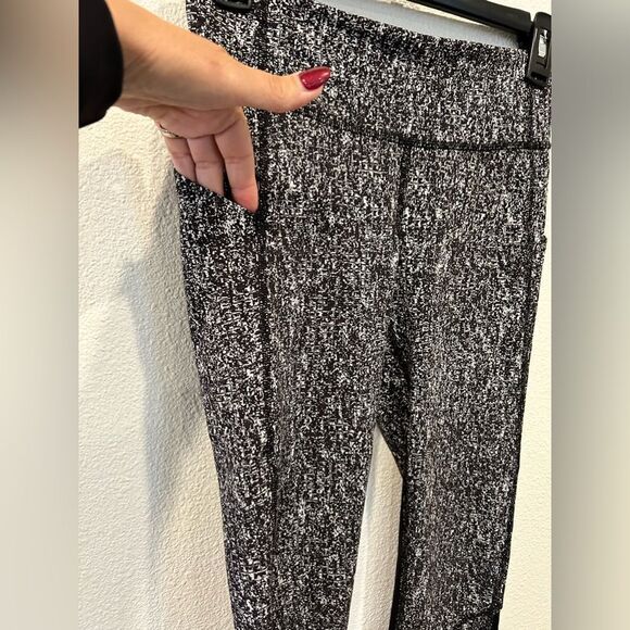 Lululemon Women’s Pace Rival Crop Power Luxtreme Suited Jacquard Leggings Size 4 - Picture 10 of 13